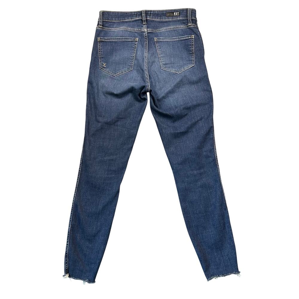 Kut From The Kloth Jeans Donna Fab Ab Ankle Skinny High Rise Dark Wash Denim 4 - Picture 2 of 7